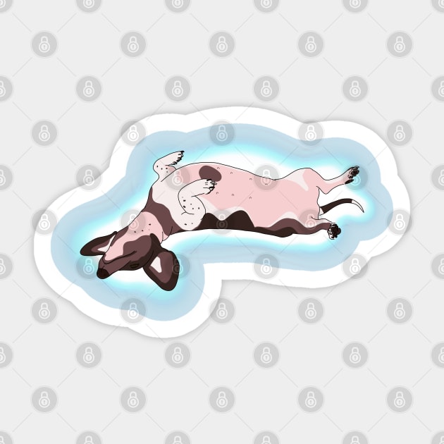 The Cow-dog #2 Sticker by Yaalala